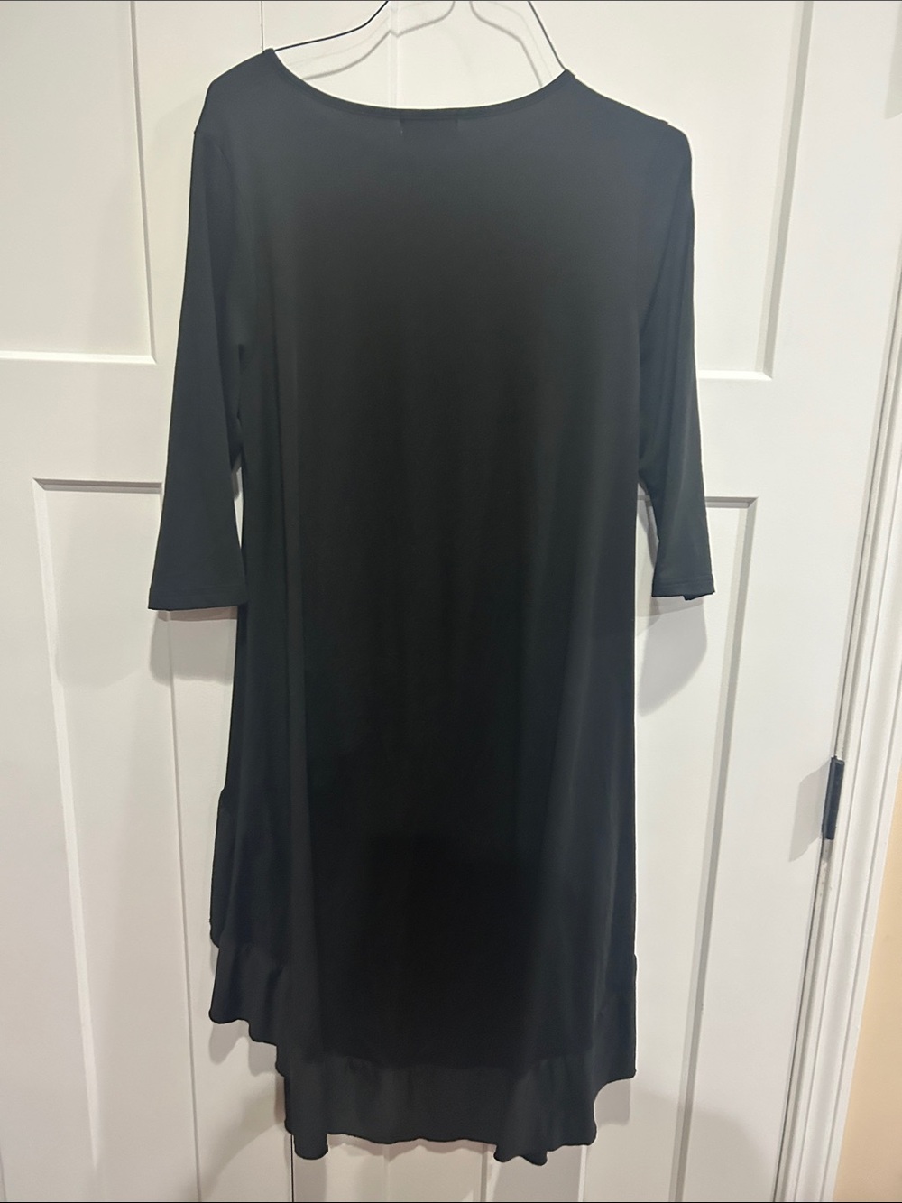 Nuggles- Black High-Low Ruffle Hem Dress - Picture 4 of 5